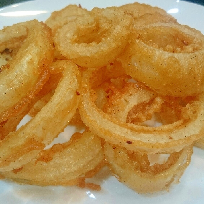 お手軽 味付けいらずのサクサクオニオンリング レシピ 作り方 By さ恵 楽天レシピ お手軽 味付けいらずのサクサクオニオンリング レシピ 作り方 By さ恵 楽天レシピ